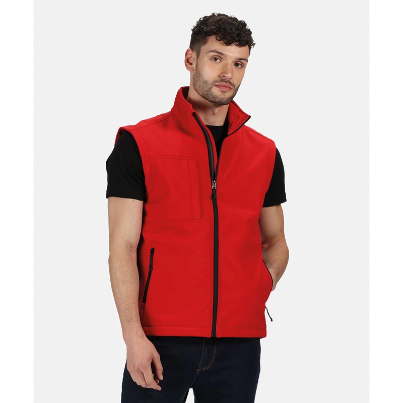 Octagon 3-layer bodywarmer - Classic Red/Black S
